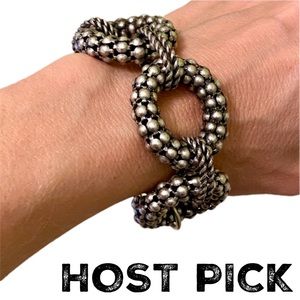 🎉MARK. gunmetal chunky link bracelet